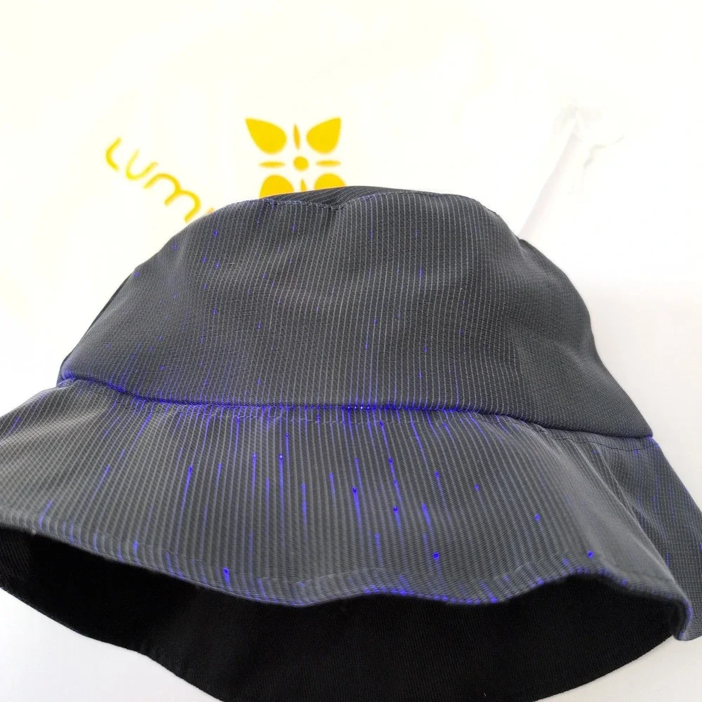 LumiSonata Fiber‎ Optic LED Light Up Bucket Hat Festival Rave Wear Multi-Color